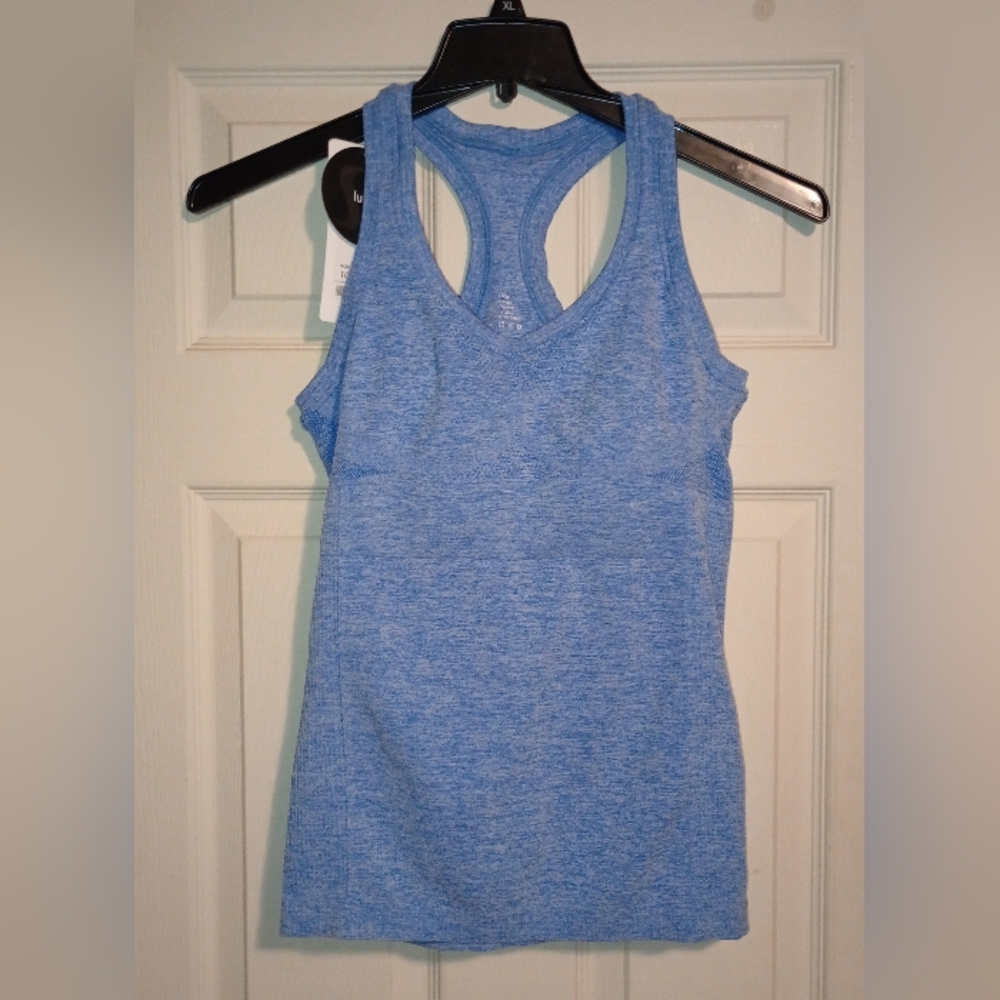 Luon Swiftly lululemon athletica Blue Tank Top built in bra